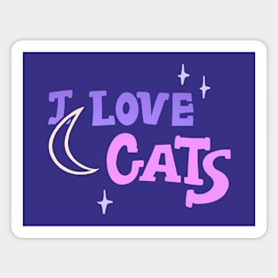 I Love Cats - Dreamy Magnet